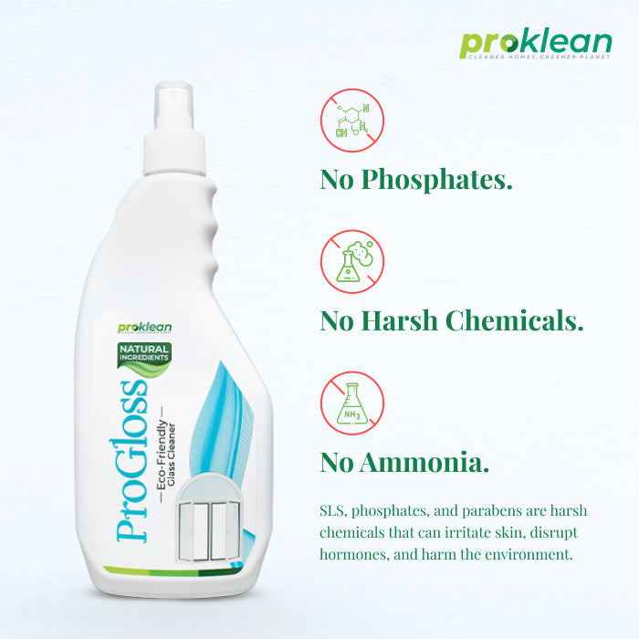 ProGloss - Ecofriendly Glass Cleaner (500 Ml, Pack of 2)