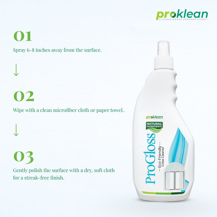 ProGloss - Ecofriendly Glass Cleaner (500 Ml, Pack of 2)