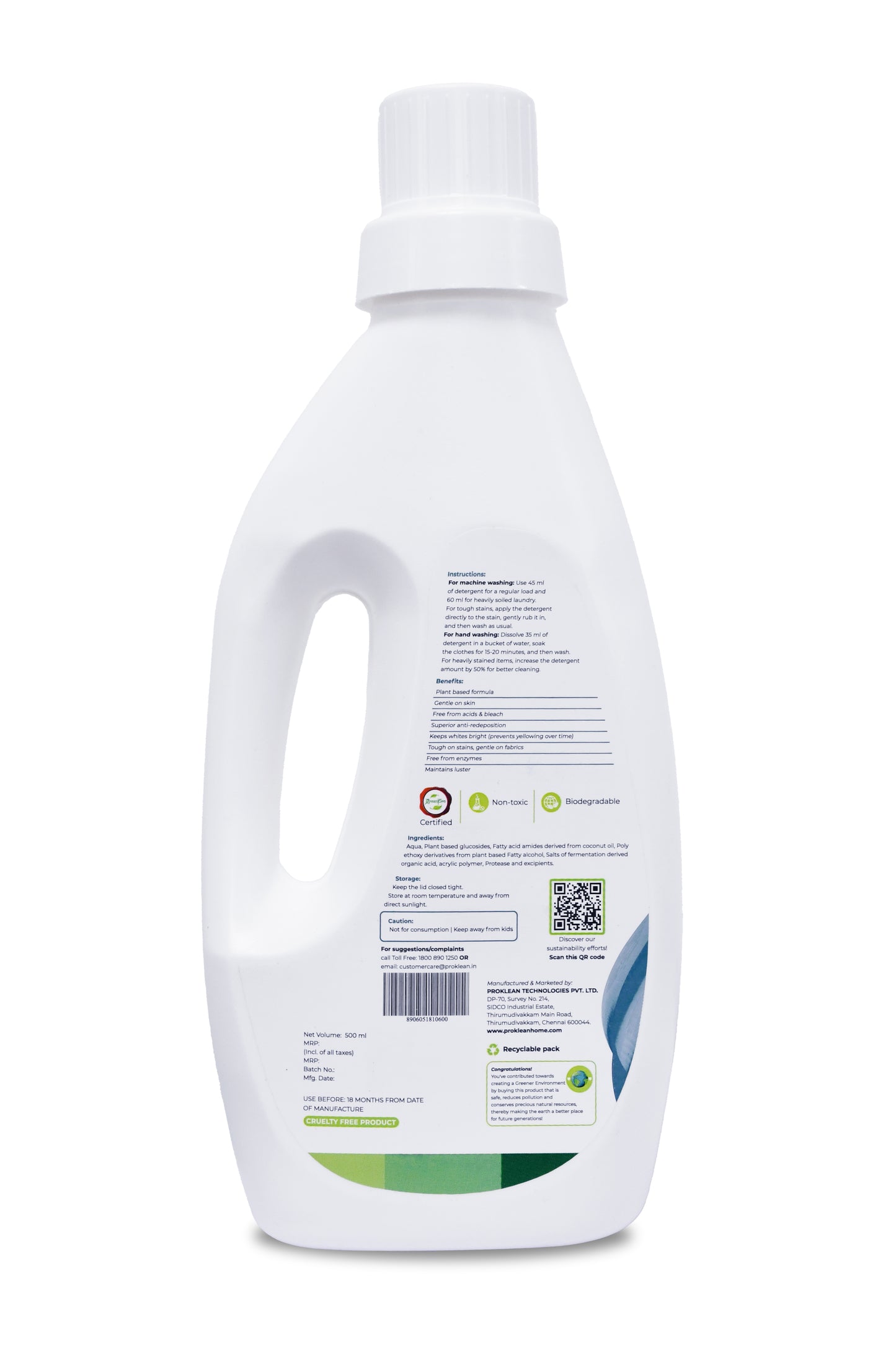 ProFab Whites- Eco-friendly Fabric Detergent