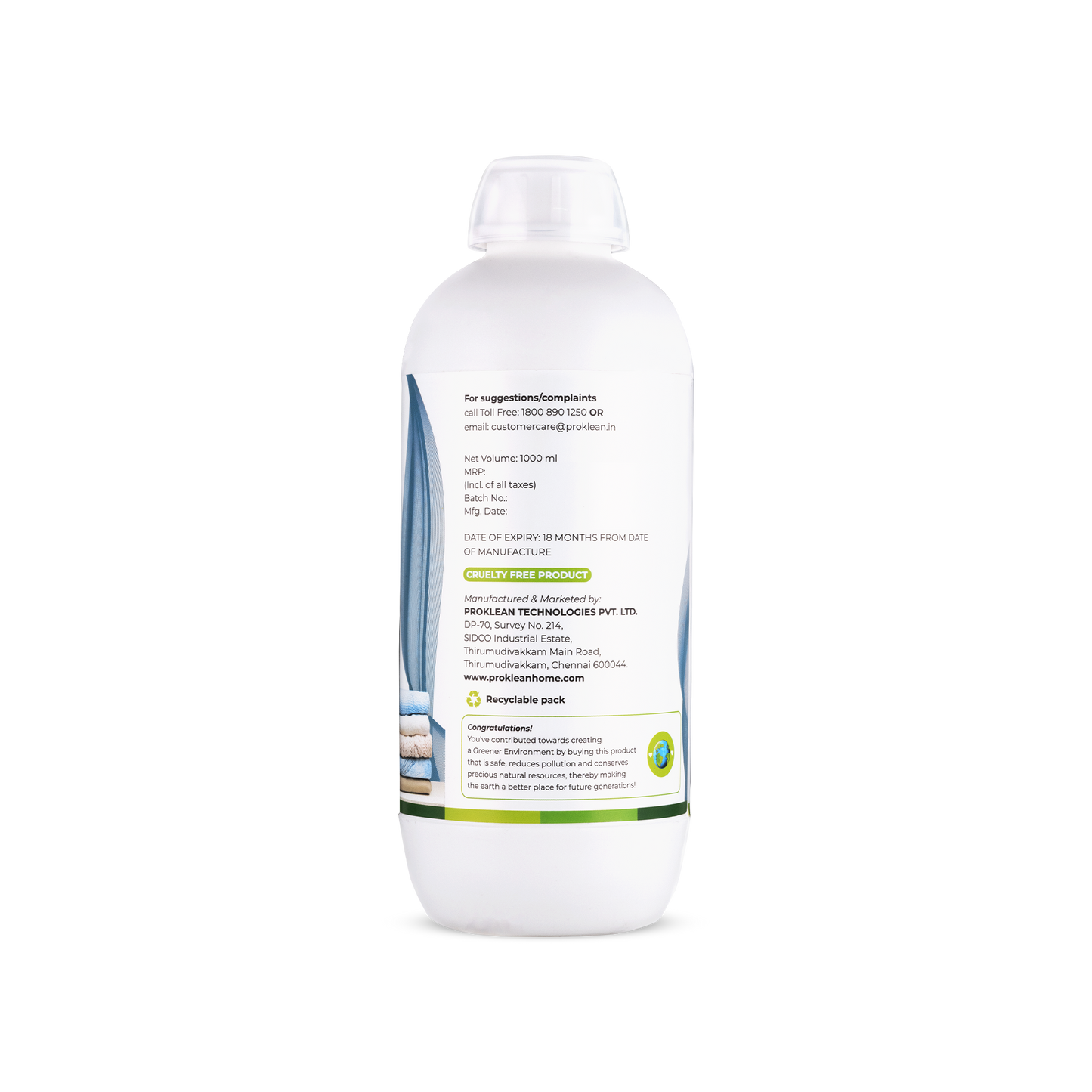 Fabric Detergent and Probiotic Ecofriendly Floor Cleaner  -  (1000Ml Pack of 2)