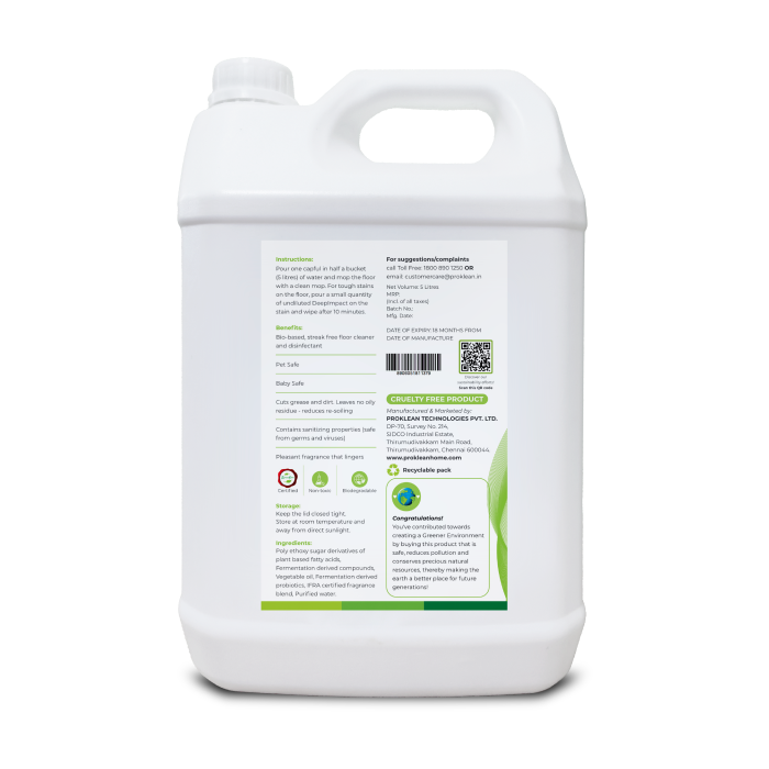 Deepimpact- Ecofriendly Floor Cleaner and Sanitiser