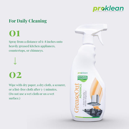 GreaseOut Advance - Ecofriendly Kitchen Degreaser (500 Ml Pack of 2)
