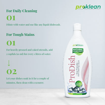 ProDish - Ecofriendly Dish Cleaning Liquid & Sanitiser