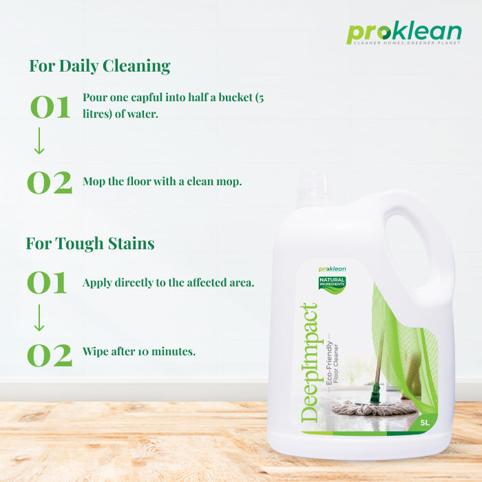 Deepimpact- Eco-Friendly Floor Cleaner and Sanitiser