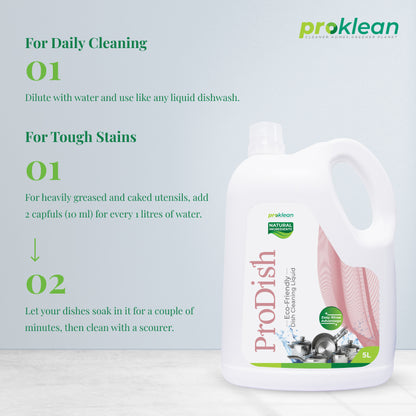 ProDish - Ecofriendly Dish Cleaning Liquid & Sanitiser