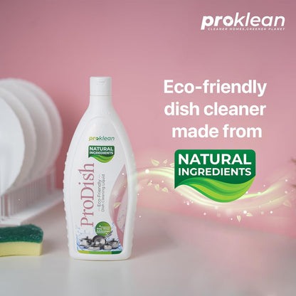 ProDish - Eco-Friendly Dish Cleaning Liquid & Sanitiser 750 ML (Pack of 2)