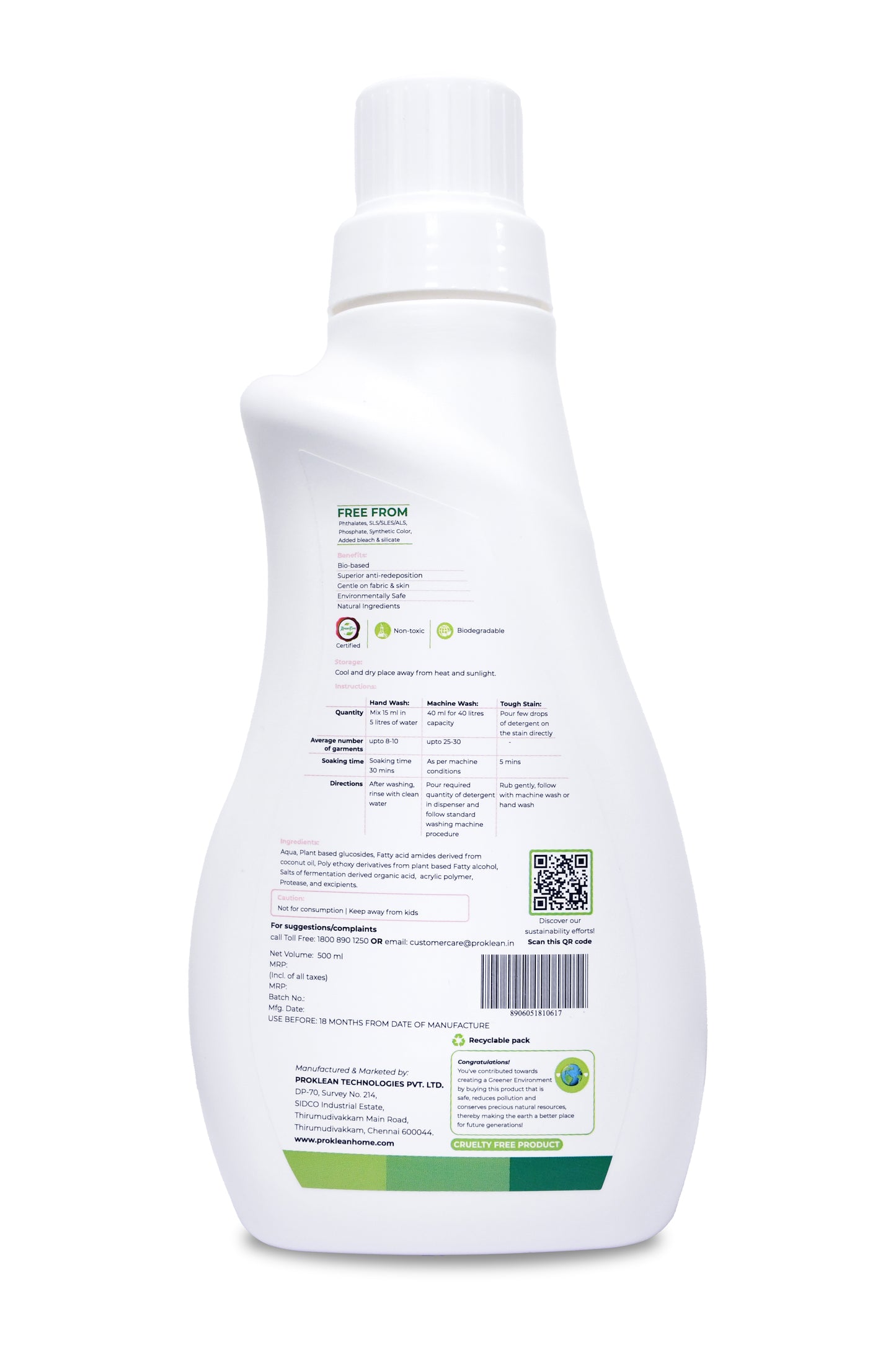 ProFab Kuddles- Eco-friendly Baby Detergent