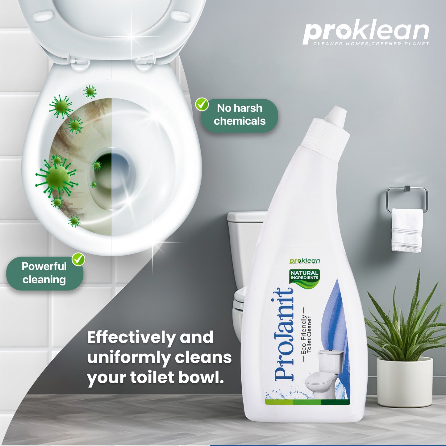 ProJanit - Eco-Friendly Toilet Cleaner (500 Ml Pack of 2)