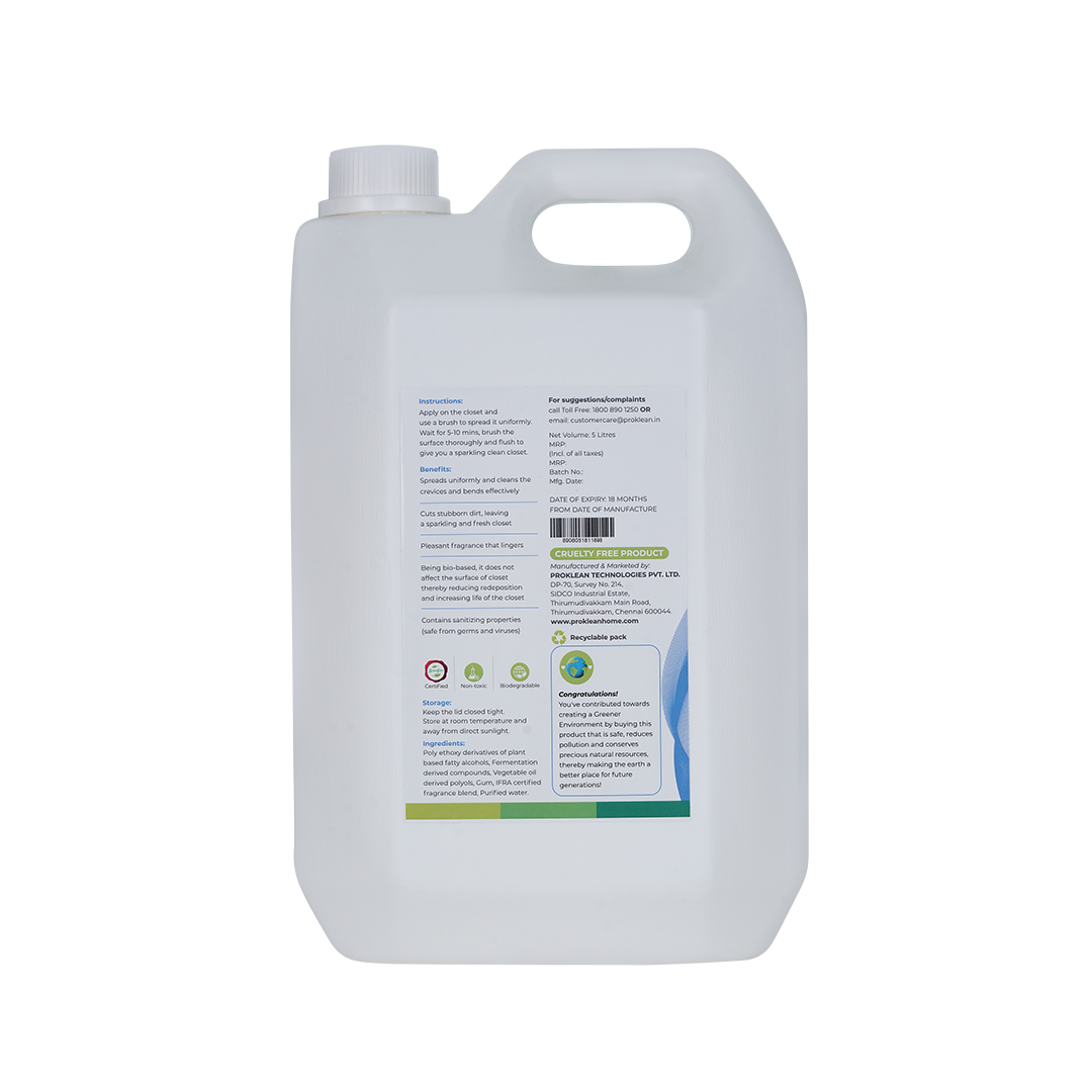 Proklean ProJanit Toilet Cleaner (5000 ML) | Eco-Friendly, Non-Toxic | Anti-Viral | Germ guard | No Bleach | Bio-based