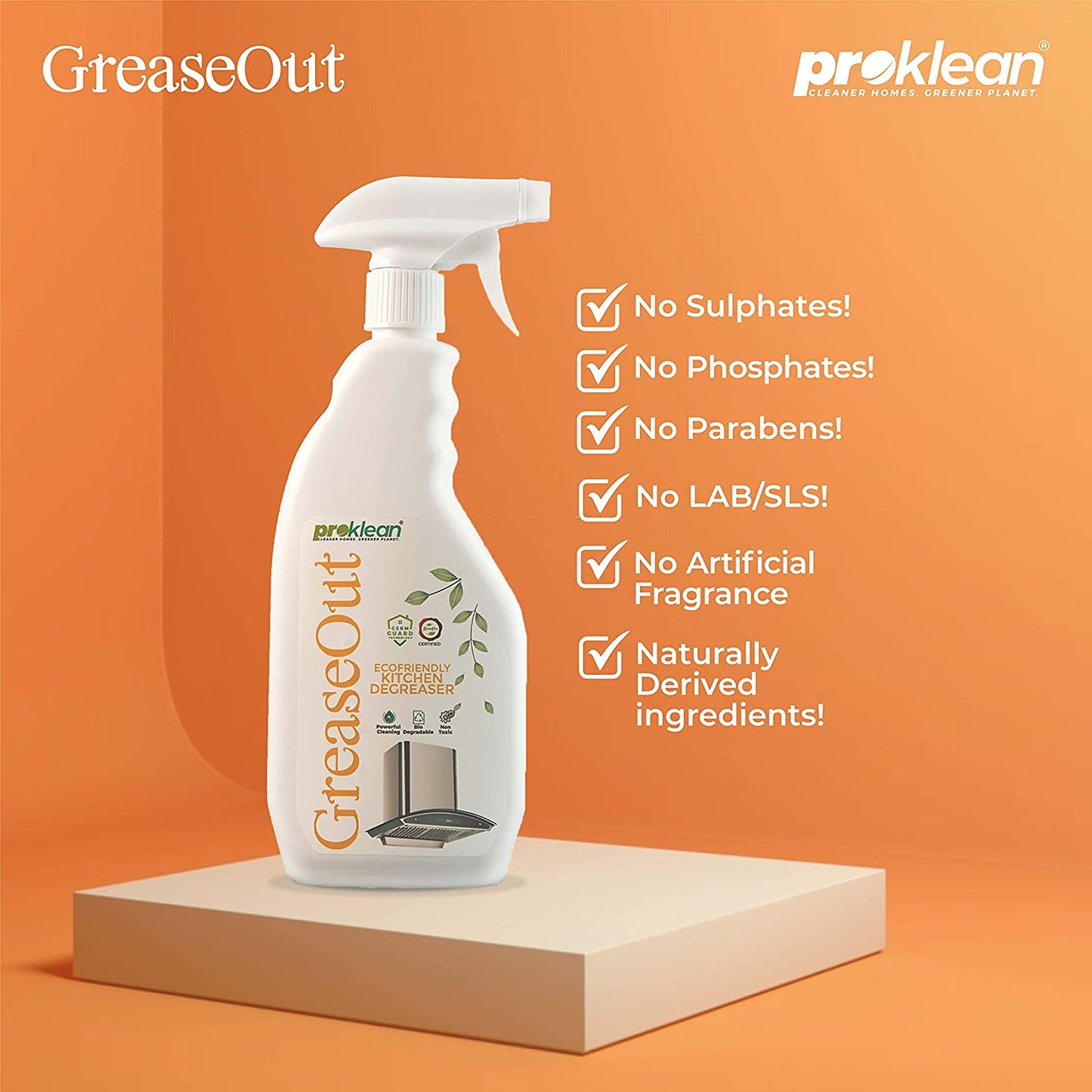 GreaseOut - Ecofriendly Kitchen Degreaser (500 Ml)