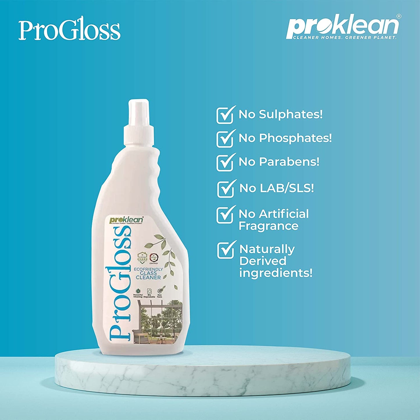 ProGloss - Ecofriendly Glass Cleaner (400 Ml)