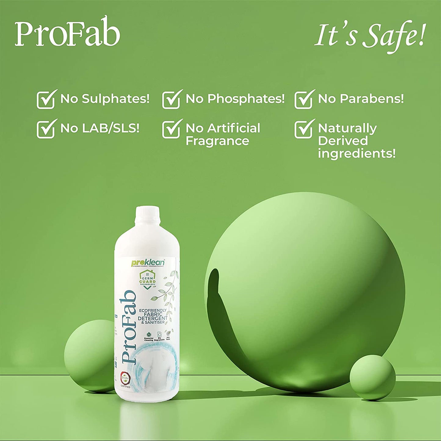 Profab - Eco-friendly Fabric Detergent and Sanitiser (5000 Ml)