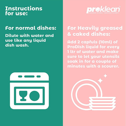 ProDish - Eco-Friendly Dish Cleaning Liquid & Sanitiser (5000 Ml)
